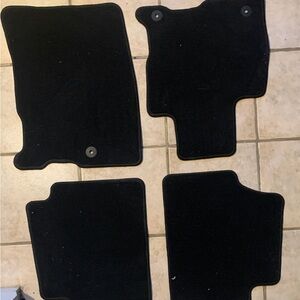 Black Car Floor Mats Set